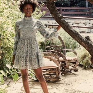 RARE DOEN CAILLE DRESS IN BLUE TISBURY PAISLEY/ SIZE XS